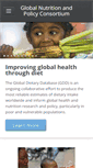 Mobile Screenshot of globaldietarydatabase.org